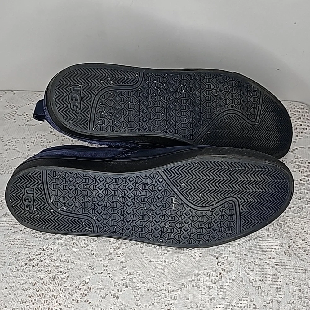 UGG men's Kemp waterproof suede leather navy blue slip on comfort system boot 11